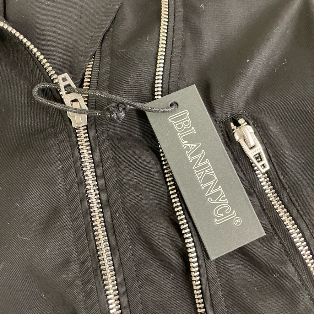 Blank NYC NWT black moto jacket with double zipper Large - Picture 8 of 15